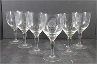 Etched Wine Goblets