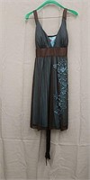 Ruby Rox Brown & Turqouise Short Dress- Size