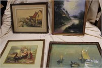 4 Vintage Prints