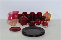 Dishes: Ruby Red, Carnival, Pressed & Etched