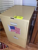 2 DRAWER METAL FILE CABINET