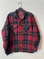 Vintage Flannel Plaid Wool Blend Button Up Shirt