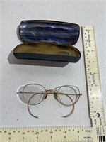 12K GF antique wire frame glasses