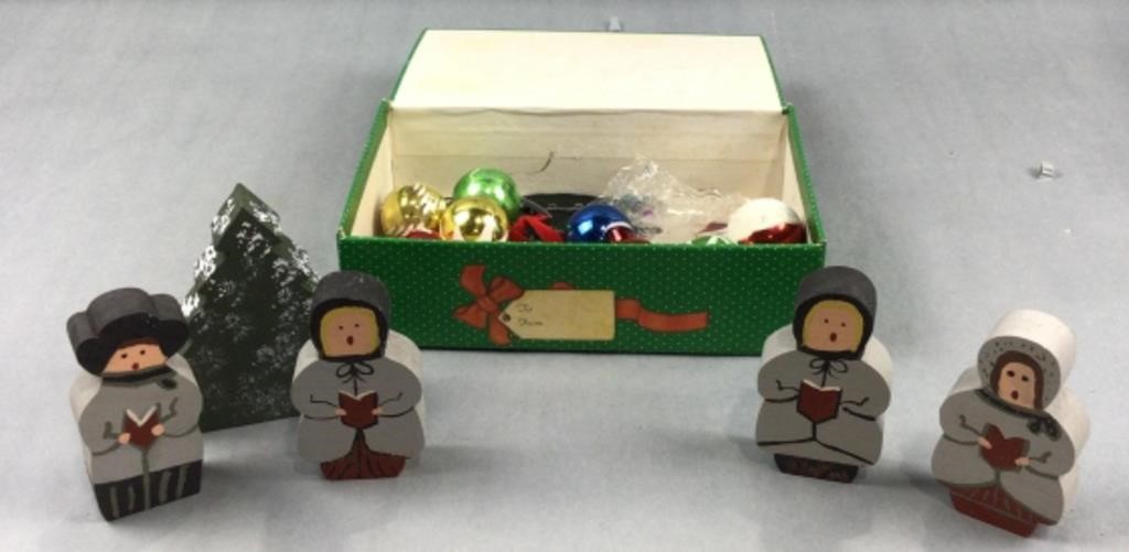 Christmas decorations with Christmas gift box
