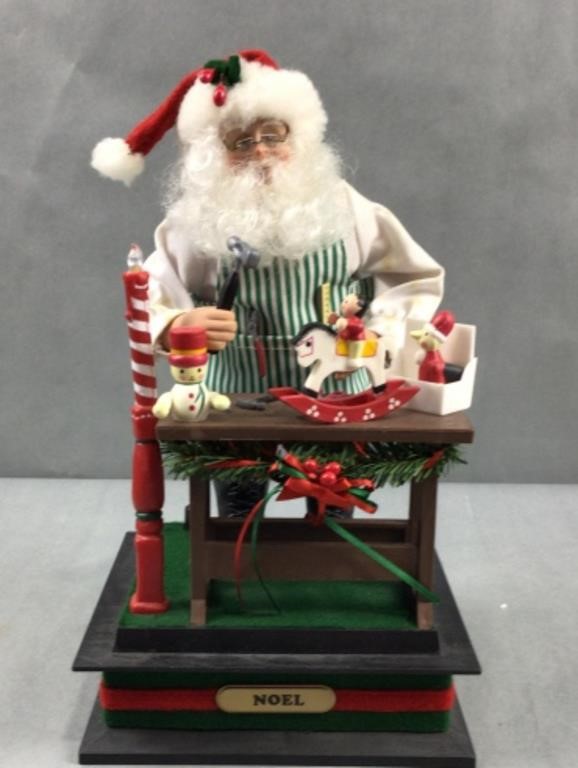 VTG 1990 Smile Ind. Santa Toy Workshop Lighted