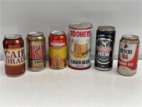 6 x Beer Cans Inc. TOOHEYS (Empty)