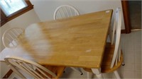 DINING ROOM TABLE W 4 CHAIRS
