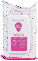 NEW $34 Summers Eve Cleansing Cloths 32 Count 2PK