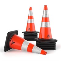 RoadHero 28 Safety Cones  PVC  12 Pack