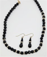 SET! COLDWATER CREEK BLACK BEADED AND