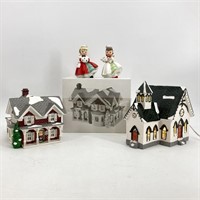 Christmas- Snow Village Houses & Napco Figurines