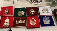 Christmas ornaments - lot of eight includes the