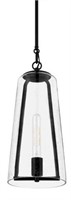 Desmond 60-watt 1-light Black Pendant