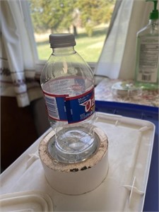 Ozark water bottle partially full