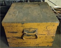 Orange Metal Tool Box (10.5"×10.5"×7.5")