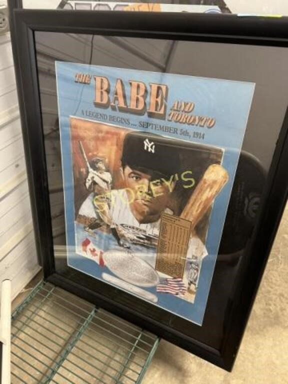 The BABE & Toronto Framed Babe Ruth Print