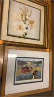 Set of Paintings:
White Lily Painting with Frame
