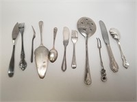 Assorted Antique Silver & Silver Plate Silverware