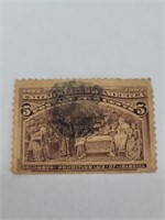 Old 5 Cent U.S. Stamp