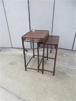 SET OF 2 ORIENTAL NESTING TABLES