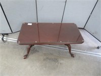 MAHOGANY GIBBARD GLASS TOP COFFEE TABLE