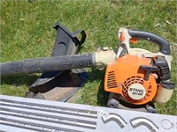 sthil gas blower with gutter cleaner attachments