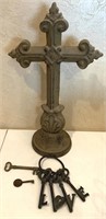 Cast Iron Cross, Cast Iron Keys & More