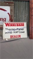 Winnebago Dealer tin sign