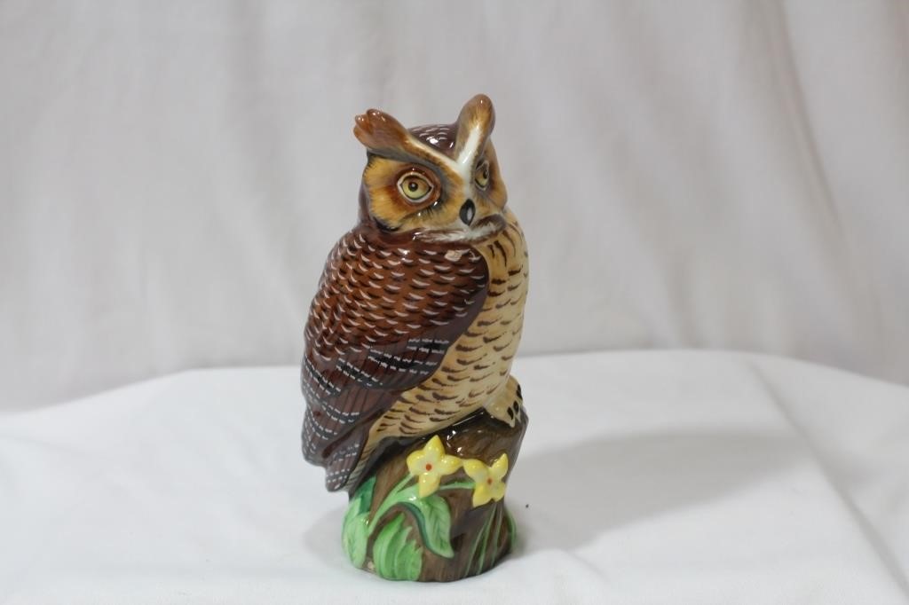 A Hollohaza, Hungary Ceramic Owl Figurine