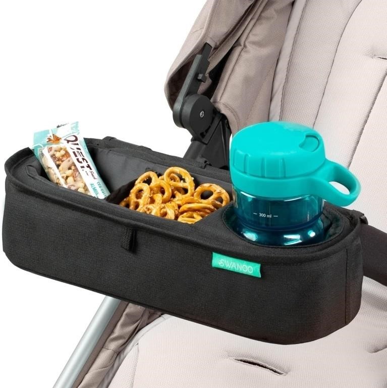 Universal Stroller Tray with Insulated Sippy Cup H