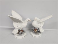 White dove statues