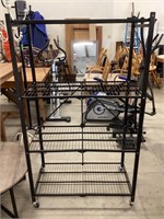 Metal Storage Rack Rolling