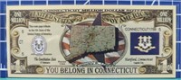Connecticut million dollar banknote