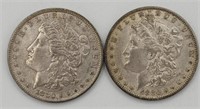 (2) 1880 P Morgan Silver Dollar