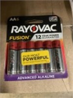 6Pk AA Rayovac Fusion Batteries x 28Pcs