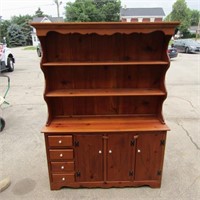 Very nice pine wood hutch.