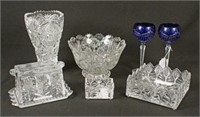 Seven Pieces of Leaded Crystal Glassware