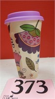 PRETTY MELAMINE GO-CUP WITH LID MADE IN ISRAEL