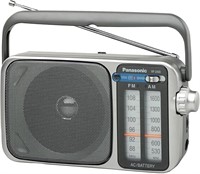 Panasonic RF-2400D AM/FM Radio, Silver