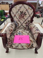 Upholstered doll chair - 16 tall 12 wide