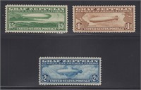 US Stamps #C13-C15 Mint LH Zeppelins CV $1080