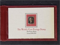 Great Britain Stamp #1 Used Penny Black in present