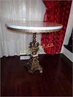 Marble & Brass Cupid Table