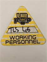 U2 '97 PopMart Working Personnel Backstage Pass