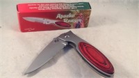 New 4 3/8 closed stainless steel pocket knife