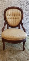 Vintage Ladies Victorian Style Parlor Chair #2