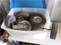 P729-  Box Of Various Sized Wheels