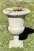 Concrete urn - Greek design - 24" t., 17" dia