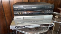 2) VCRs and DVD playerd