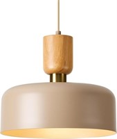 TeHenoo Modern Pendant Lights with Natural Wood Ca